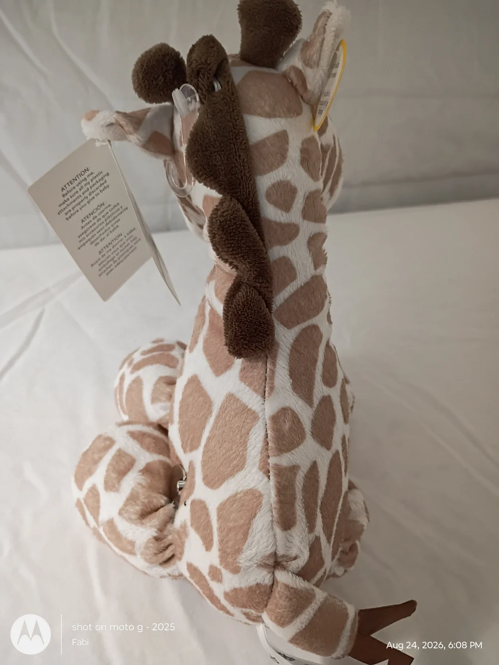 NWT Carters Giraffe Stuffed Plush Wind Up Music Brahms Lullaby 9